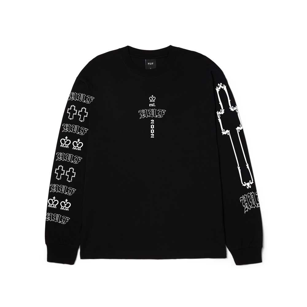 Huf Hard Luxe Long Sleeve T-Shirt Black
