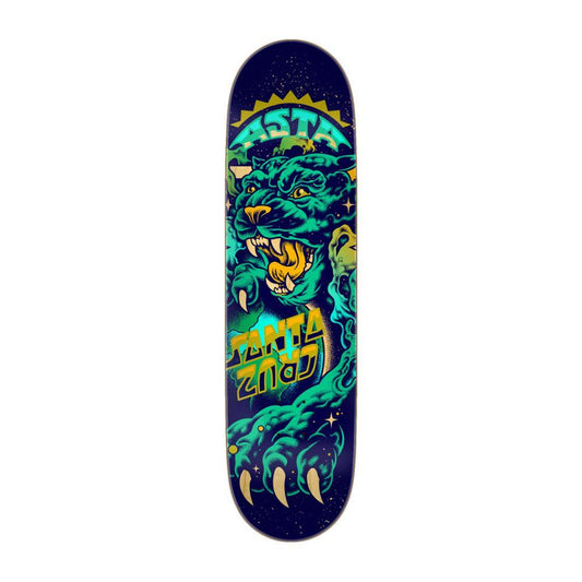 Santa Cruz Pro Skateboard Deck Asta Space Cat Twin Pro Blue 8.2"