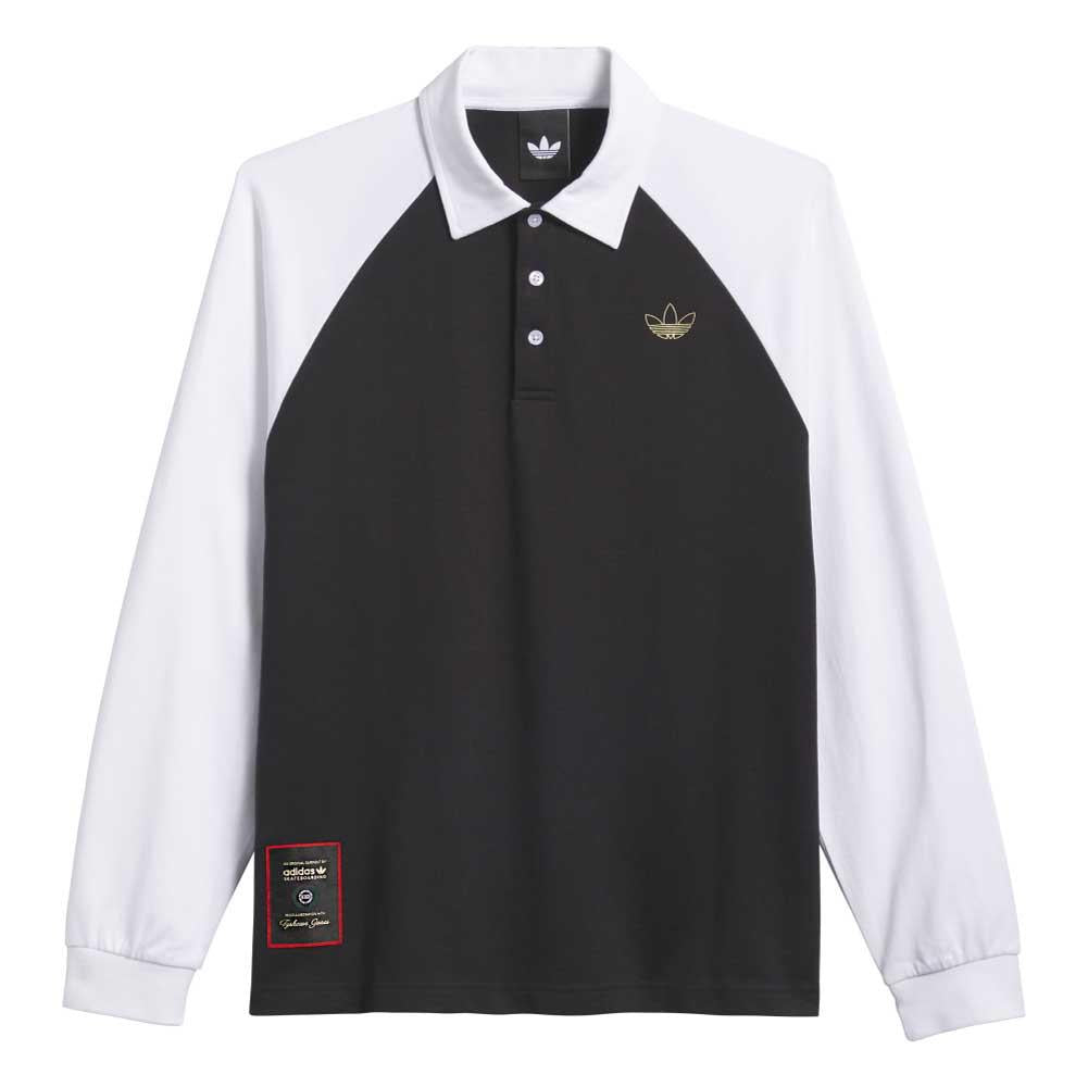 Adidas Skateboarding Tyshawn Rugby Shirt Black White