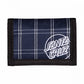Santa Cruz Wallet Opus Dot Wallet Navy Check