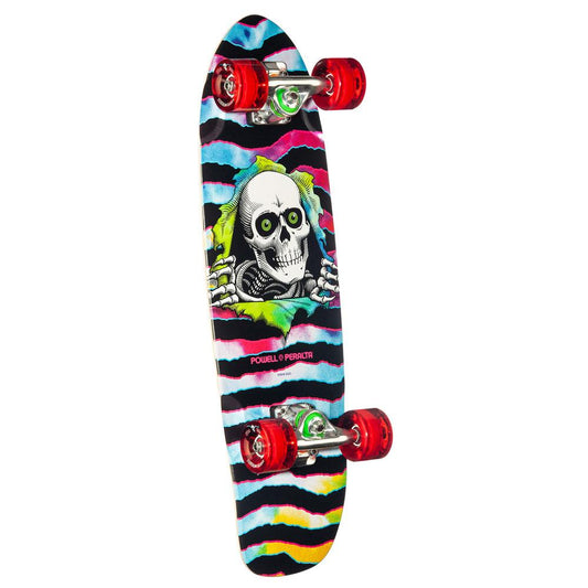 Powell 'Tie-Dye Ripper' Sidewalk Surfer Factory Cruiser Complete Skateboard 7.75"