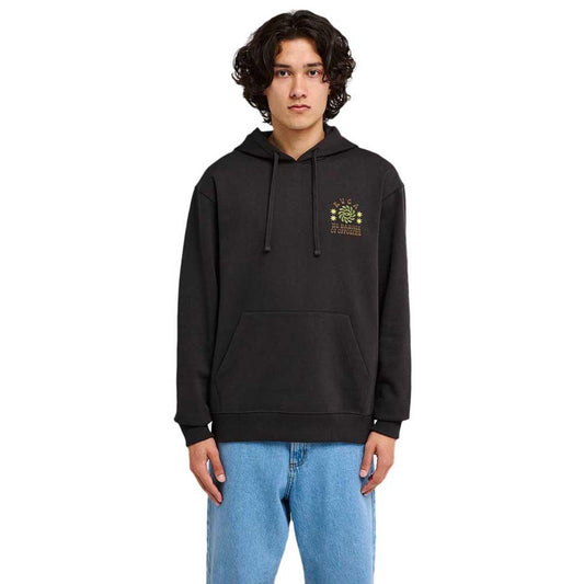 RVCA Iris Pullover Hooded Sweatshirt Washed Black