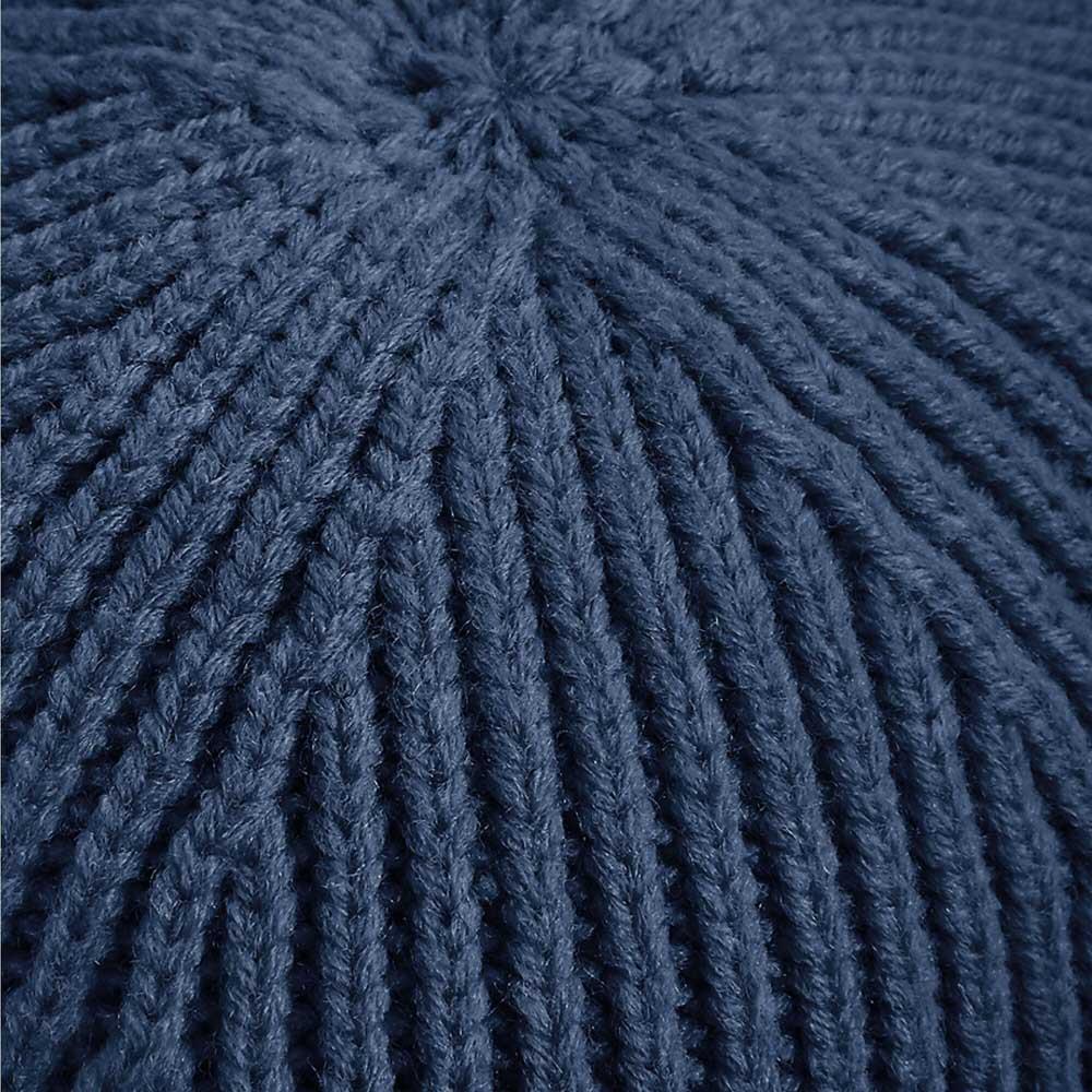 Black Sheep Engineered Knit Ribbed Beanie Steal Blue