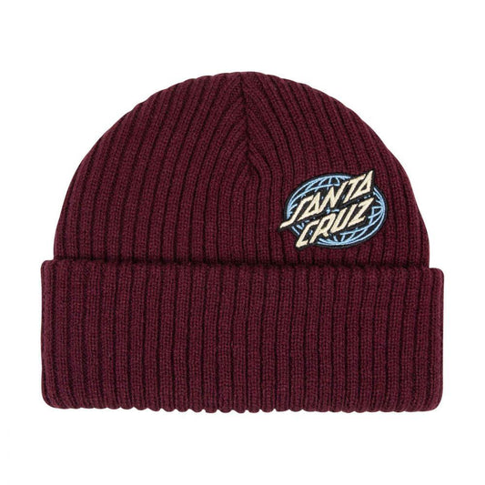 Santa Cruz Beanie Global Oval Dot Beanie Dark Cherry One Size