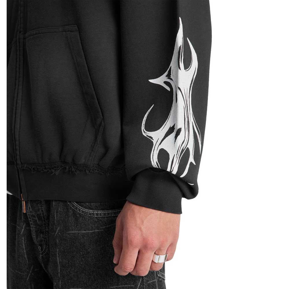 DC Shoe Co Sharp Point Zip Up Hooded Sweatshirt Black