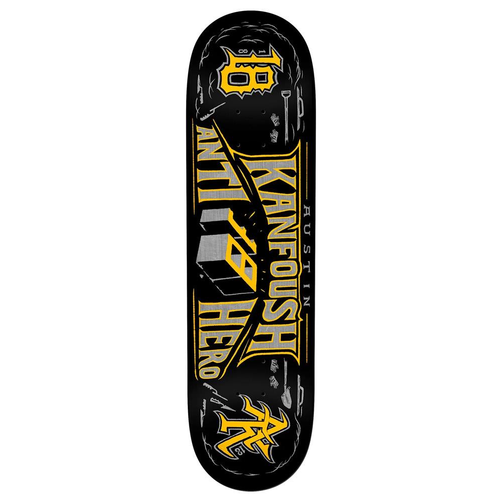 Anti Hero Austin Kanfouch Customs Black Skateboard Deck 8.25"