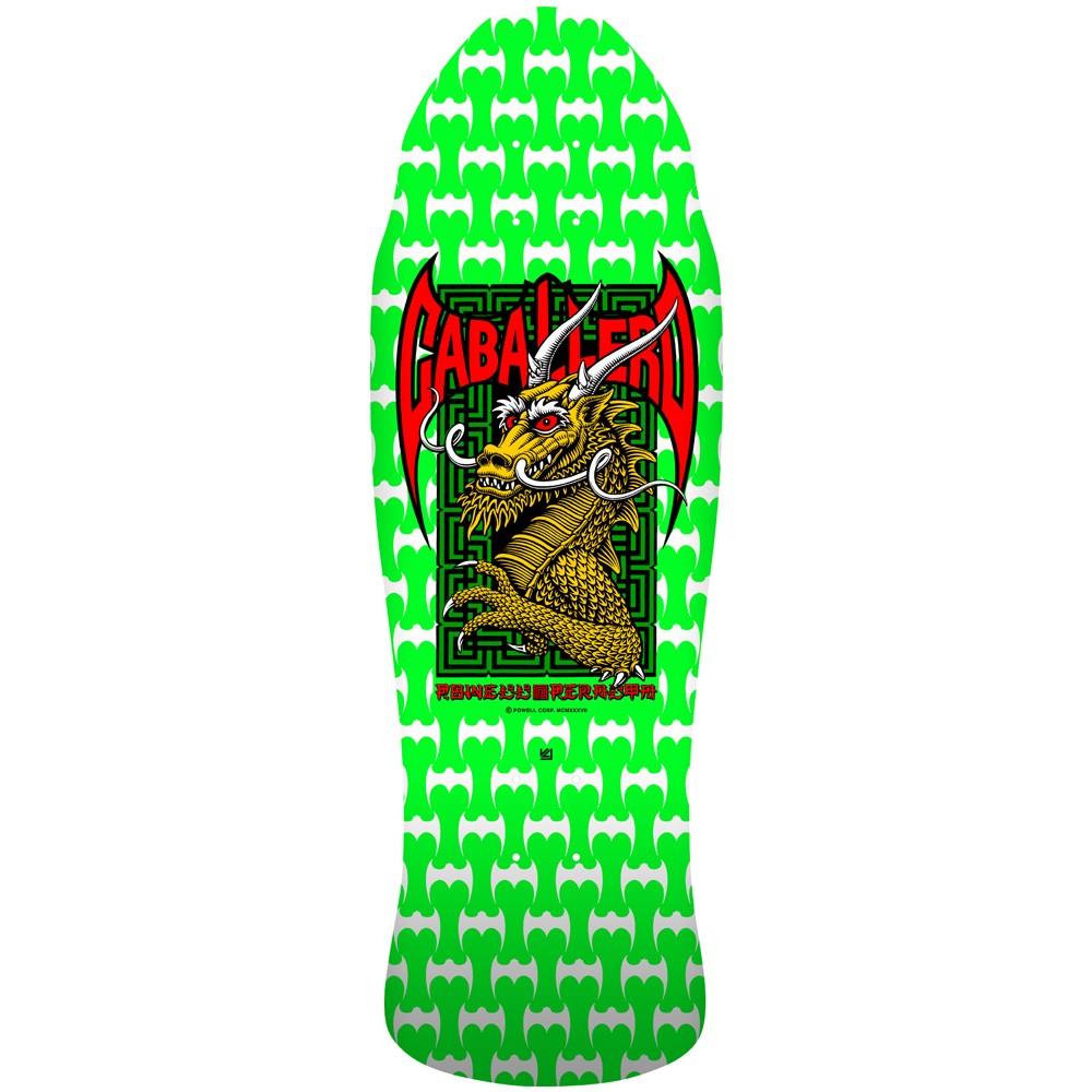 Powell Peralta • Steve Caballero Street '22' Green White Skateboard Deck 9.625"