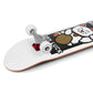Enuff Lucky Cat Complete Skateboard 92A Medium Wheels White 8"