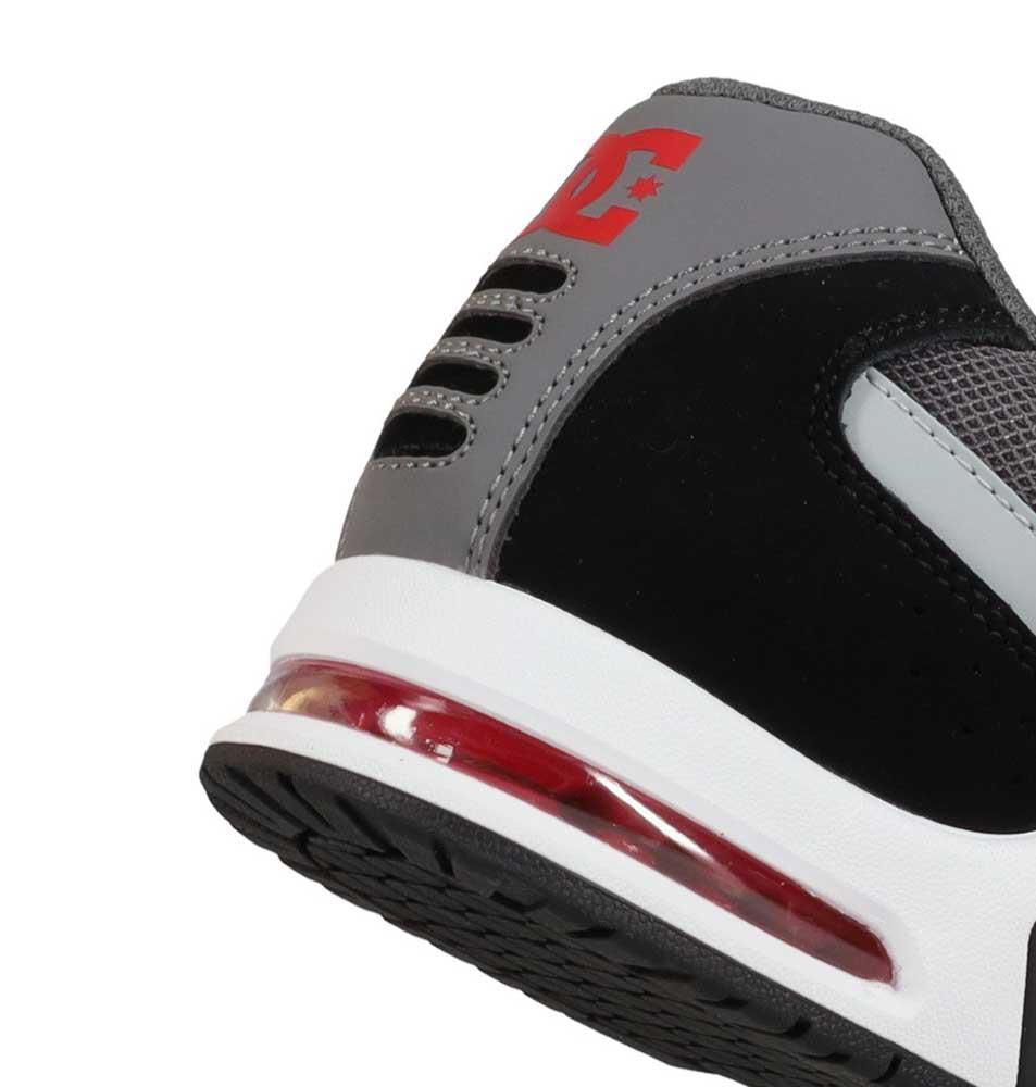 DC AT-2 Black Grey Red Leather Skate Shoes