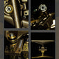 Thunder Team Goldline Hollow Lights Gold Skateboard Trucks 147 8"