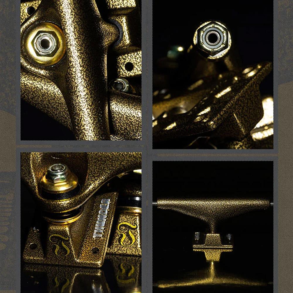 Thunder Team Goldline Hollow Lights Gold Skateboard Trucks 147 8"