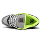 DC AT-2 Grey Black Lime Leather Skate Shoes
