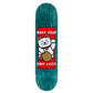 Enuff Designer Skateboard Deck Lucky Cat Green 8.25"