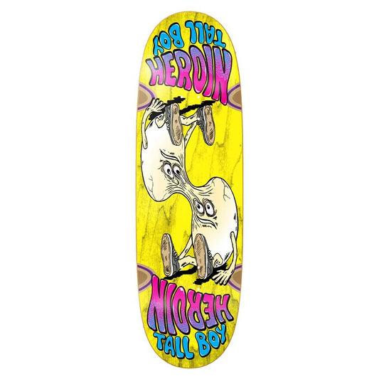 Heroin Skateboards Tall Boy Merged Skateboard Deck Random Stains 10.25”