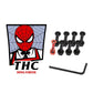 The Hardware Company THC LTD Spidey 1"Allen Nuts And Bolts Red