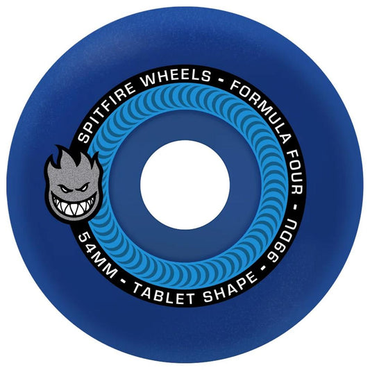 Spitfire Formula 4 Team Tablet Colors 54mm Skateboard Wheels Ice Blue 99a