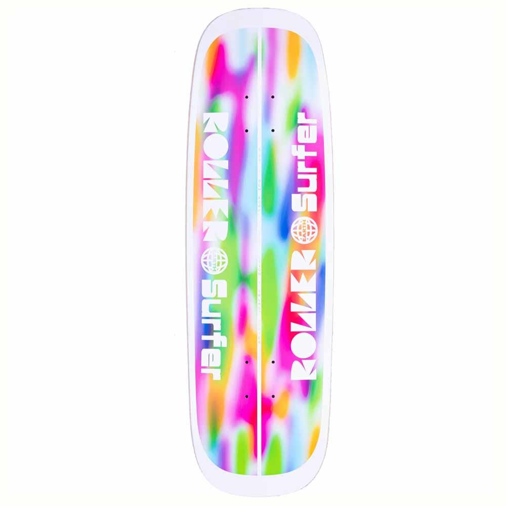 Blast Skates Koppl Roller Earth Surfer Skateboard Deck White 9.25"