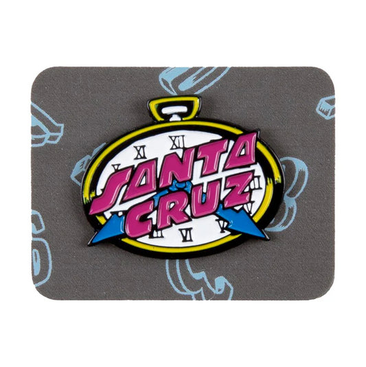 Santa Cruz Skateboards Grabke Clock Dot Pin Badge Multi