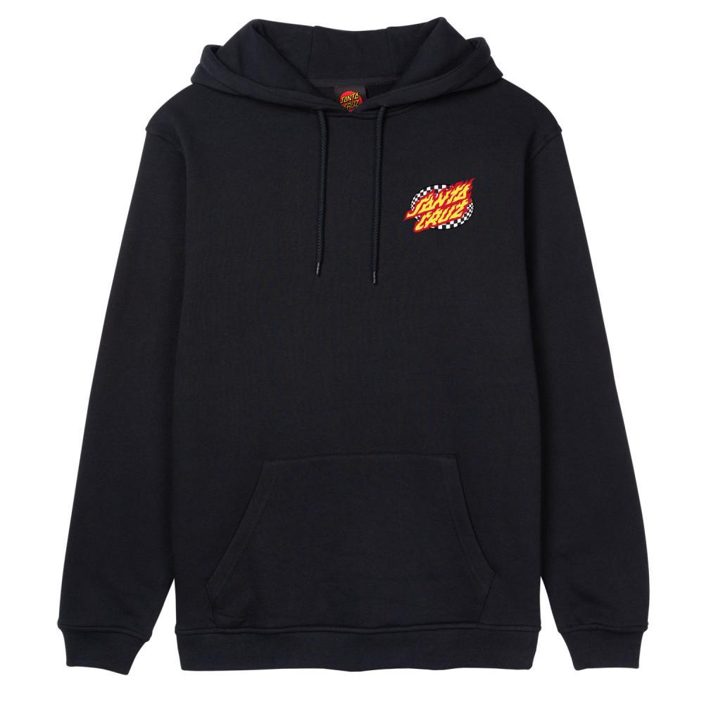 Santa Cruz Hooded Sweatshirt Goal Flame Black