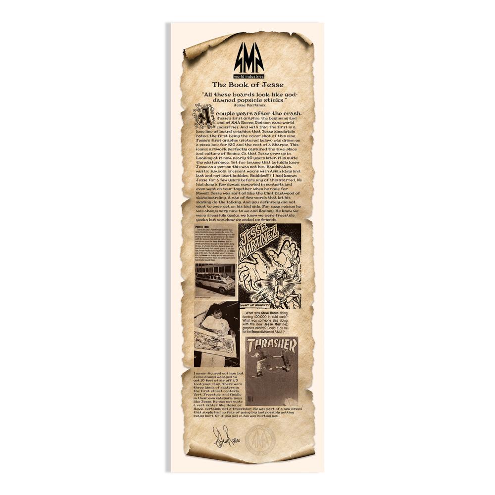 World Industries 1 Of 100 LTD Edition Signed Certificate Jesse Martinez Rock'em Sock'em Screen Printed Deck Multi 10.126'