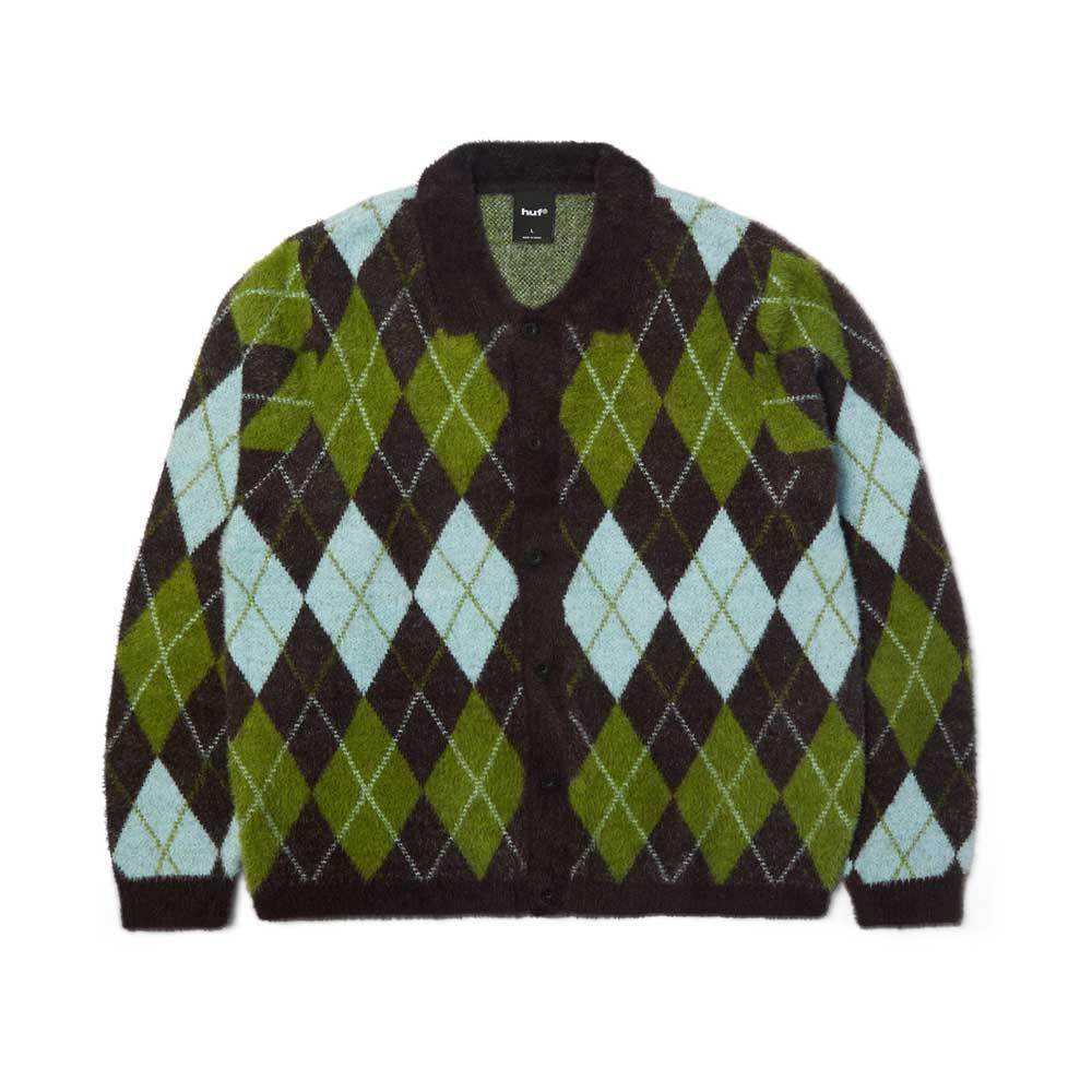 Huf Cooper Mohair Sweater Dark Brown