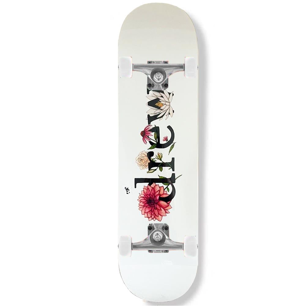 Drew House Floral Drew Logo Complete Skateboard  8.25"