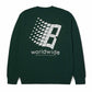 Huf X Bronze Crewneck Sweatshirt Forest Green