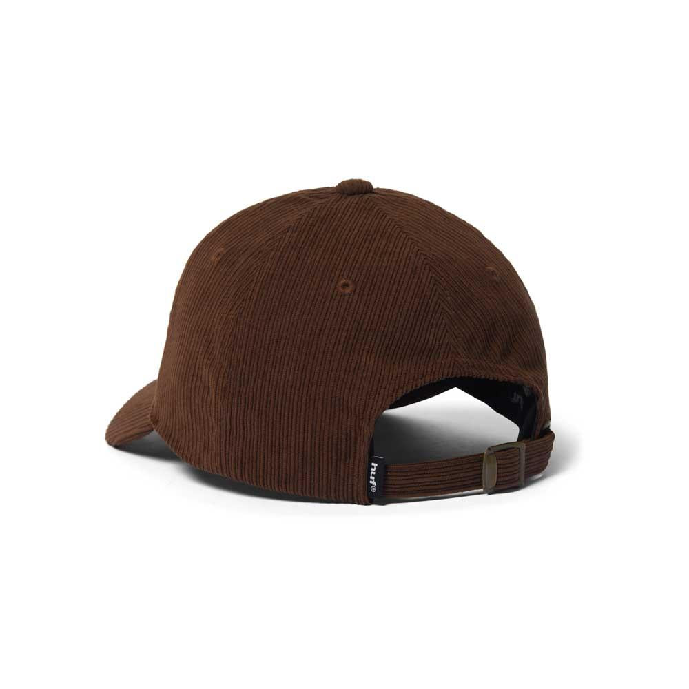 Huf Prism TT Cord 6 Panel CV Hat Dark Brown