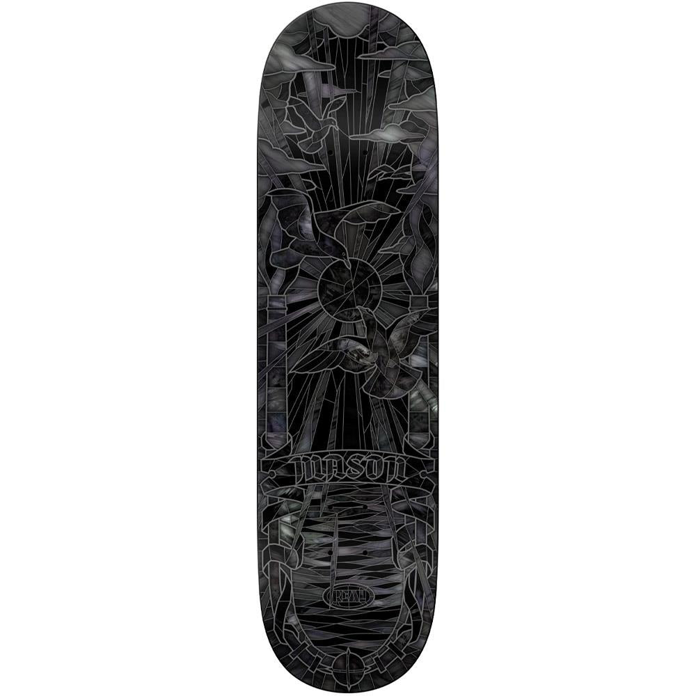 Real Mason Black Sunday Cathedral Skateboard Deck Black 8.25"
