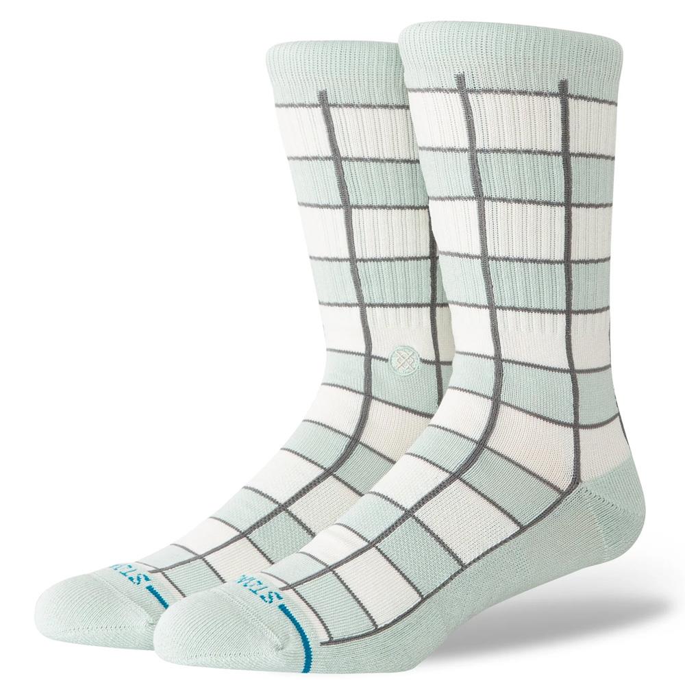 Stance Socks Kitchen Tile Crew Light Blue UK 7-11