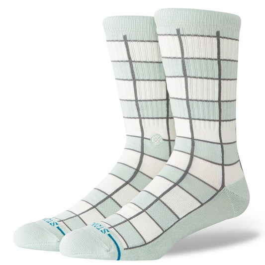 Stance Socks Kitchen Tile Crew Light Blue UK 7-11