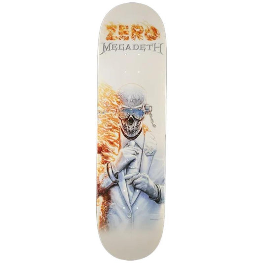 Zero Skateboard Deck Megadeath White 8.25"