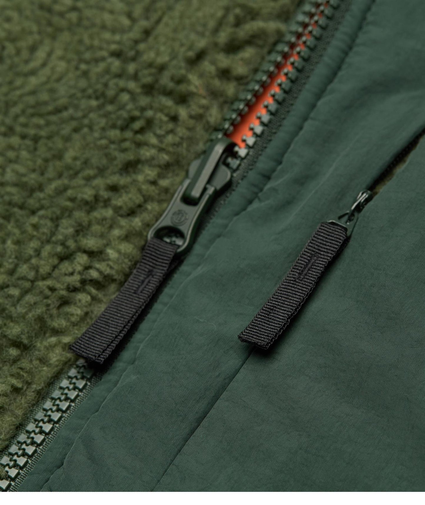 Element Wolfe Reversible Sherpa Hoodie Bronze Green
