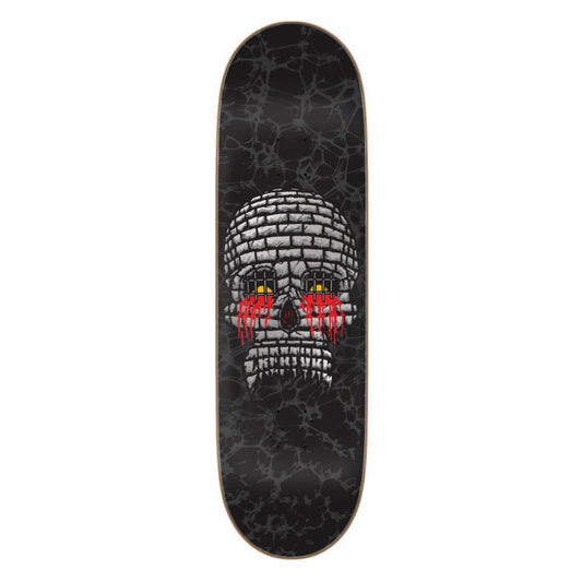Creature Skateboard Deck Doom Skull 7 Ply Birch Black/Silver 9"