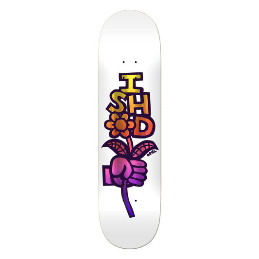 Real Skateboard Deck Ishod Bouquet White 8.38"