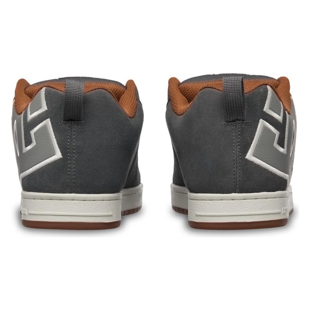 DC Shoe Co Court Graffik Skate Shoes Grey Gum