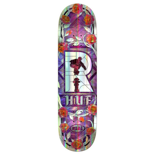 Real Skateboards Huf Holographic Cathedral Skateboard Deck 8.25"