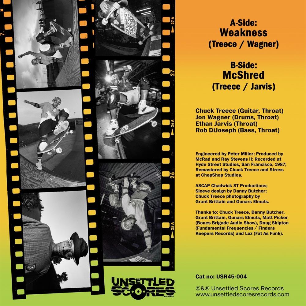 McRad’s Weakness McShred 7" Clear Vinyl Record Limited Edition