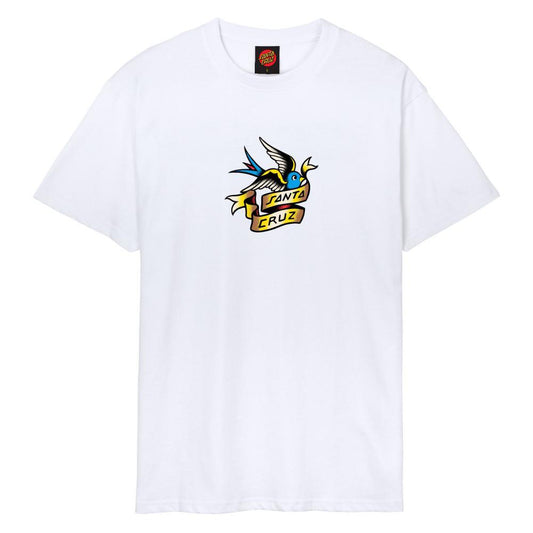 Santa Cruz T-Shirt Sommer Sparrow Front White