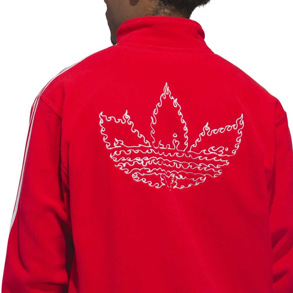 Adidas Skateboarding Kogancult Superfire Track Jacket Better Scarlet Light Solid Grey