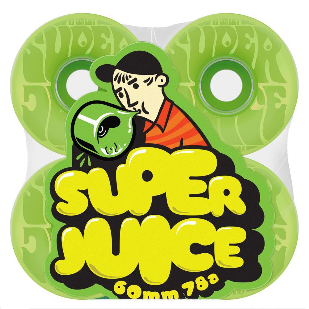 OJ Skateboard Wheels Bubble Gum Super Juice Green 78a 60mm