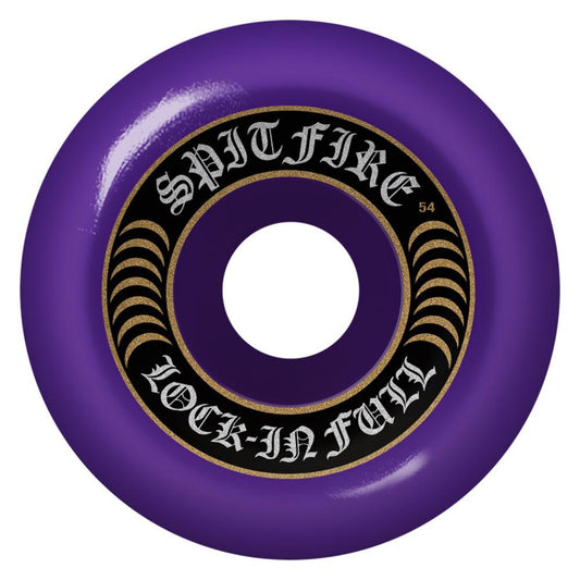 Spitfire Formula Four Skateboard Wheels Lock In Full 99DU Purple 54mm