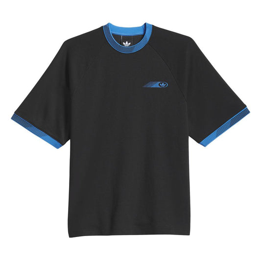 Adidas Skateboarding Formula Short Sleeve T-Shirt Black Lucid Ray Blue