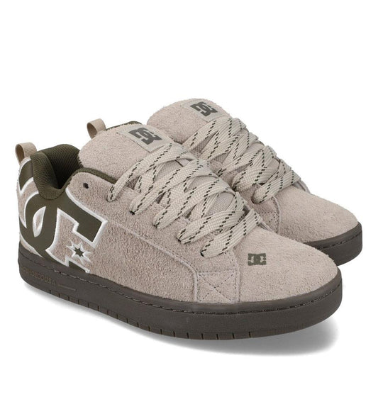 DC Shoe Co Court Graffik Skate Shoes Taupe Olive