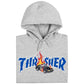Thrasher Magazine Hooded Sweatshirt Cop Car Grey