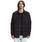 Volcom Bowered Fleece Longsleeve Shirt Jacket Dark Purple