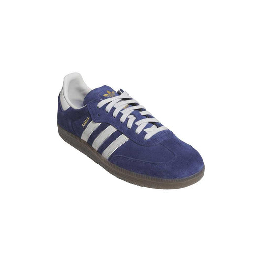 Adidas Skateboarding Samba ADV Dark Blue Grey One Gum Skate Shoes