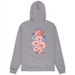 RVCA Dalas Snake Pullover Hooded Sweatshirt Monument Grey