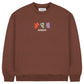 Arbor Skateboards Shadows Crewneck Sweatshirt Walnut Brown
