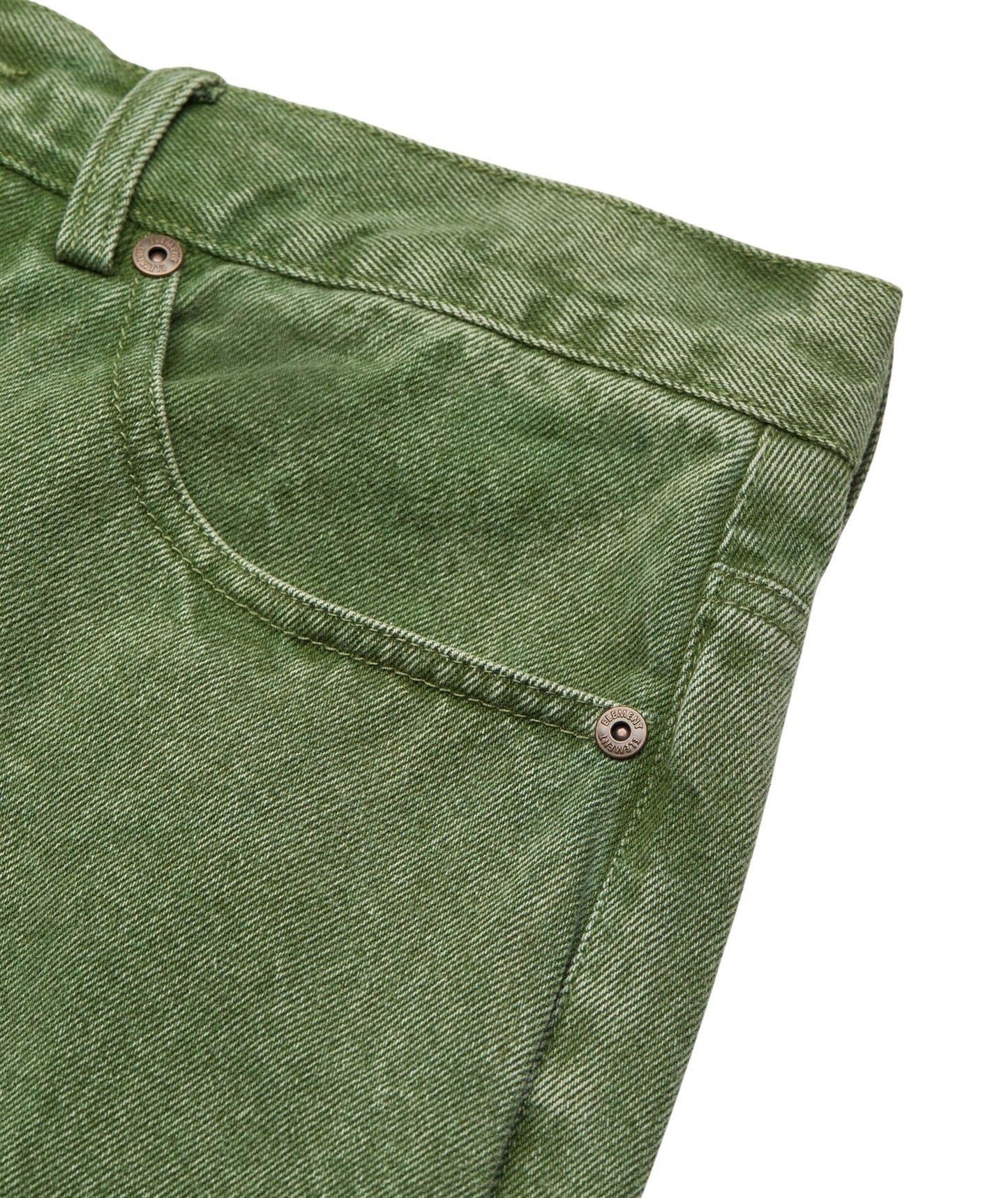 Element Relax 5 Relaxed Fit Denim Jeans Deep Forest Green